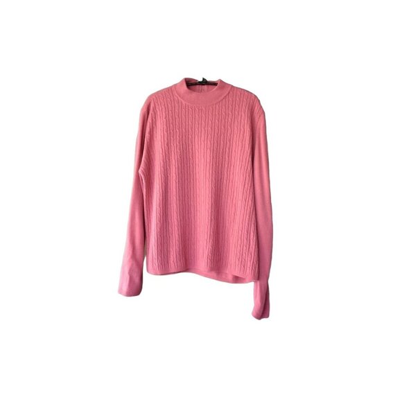 Vintage Drapers and Damons Pink High Neck Sweater XL - Picture 1 of 6